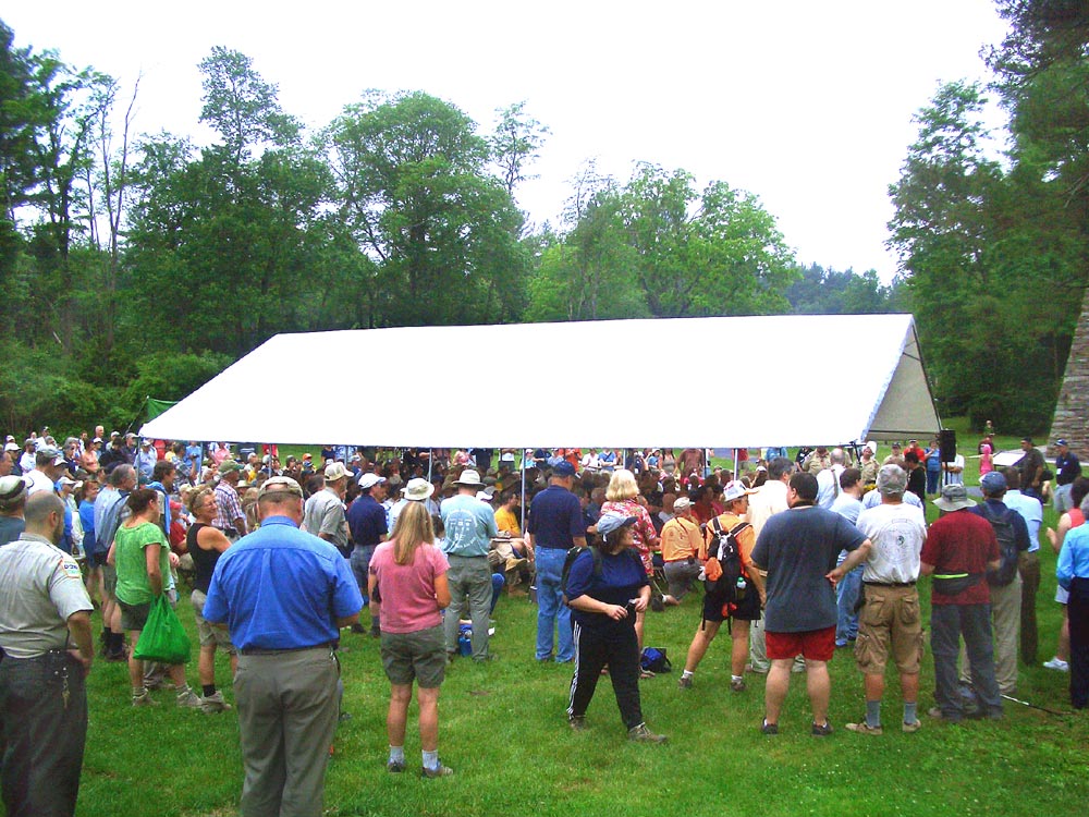 A.T. Museum Visitors Gather for Opening Ceremony