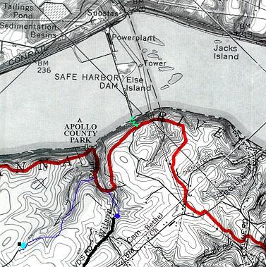 Copy write M.D.T.S. Trail Map